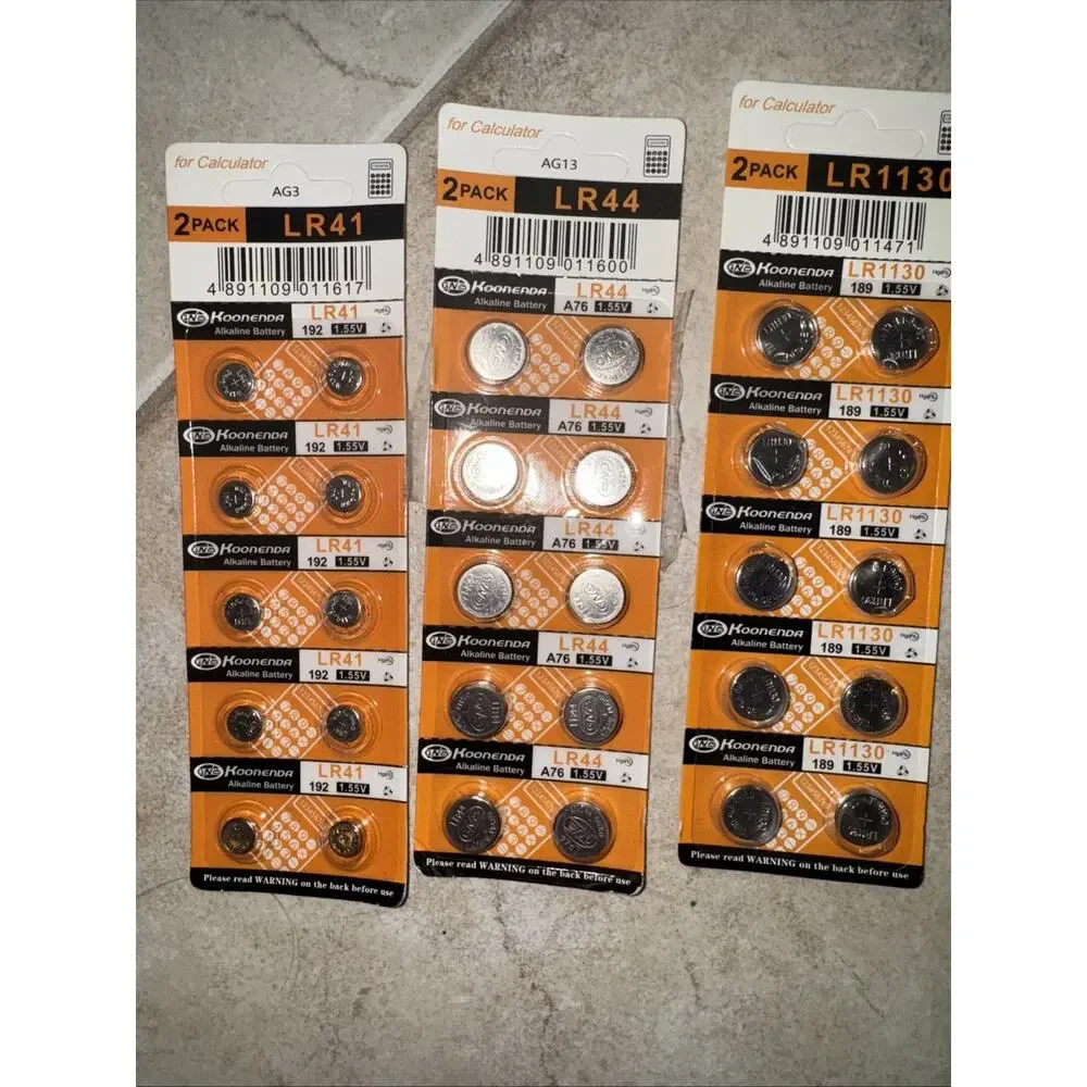 Lot Of 3 Packs Calculator Batteries